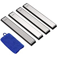 IMAGE Juego de piedra de afilar diamante para cuchillos de cocina con 4 piezas amoladora 240-400-600-1000 pequeñas…